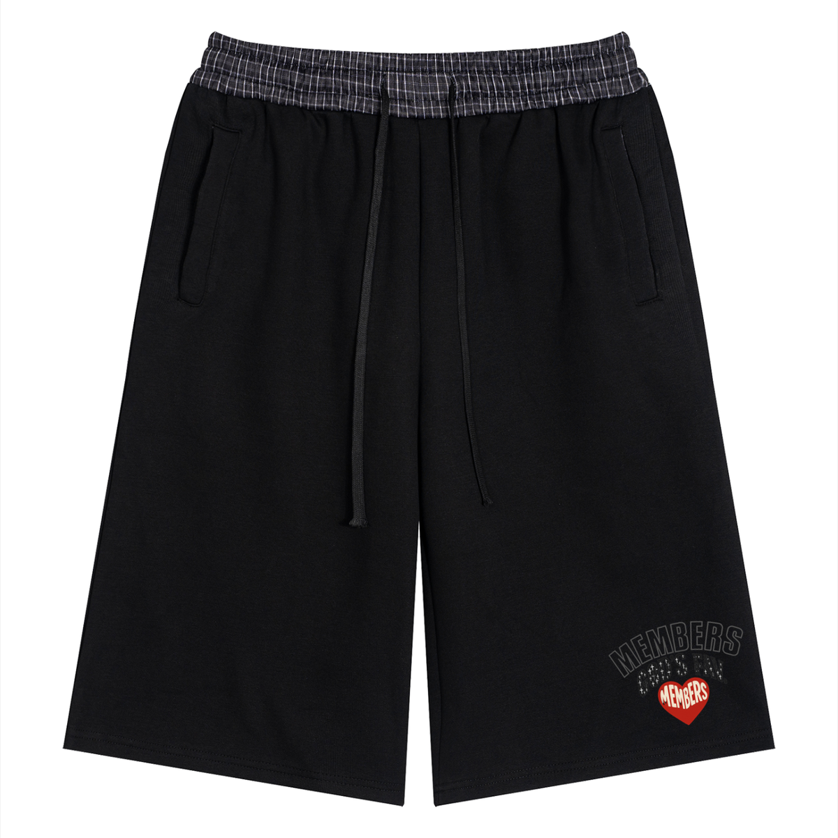 Plaid Waistband MEMBER Shorts