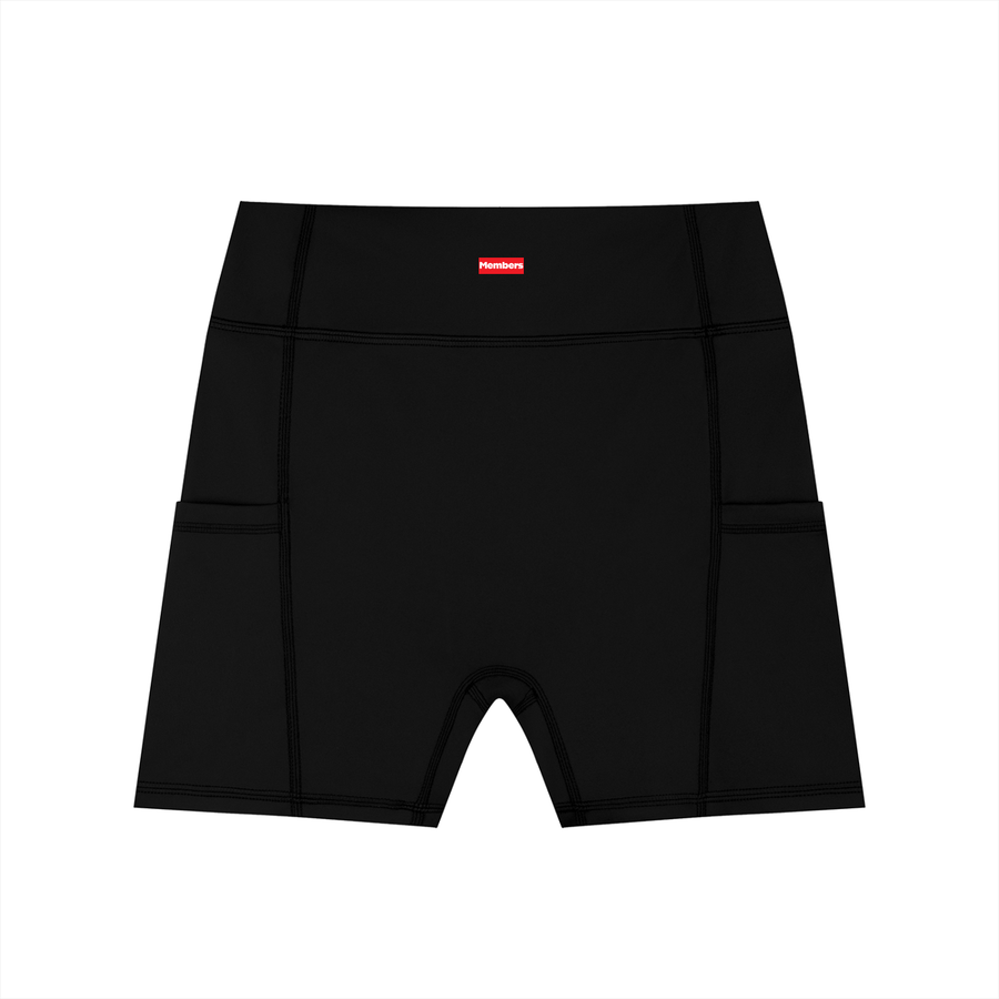 High-Waisted Pocket Biker Shorts