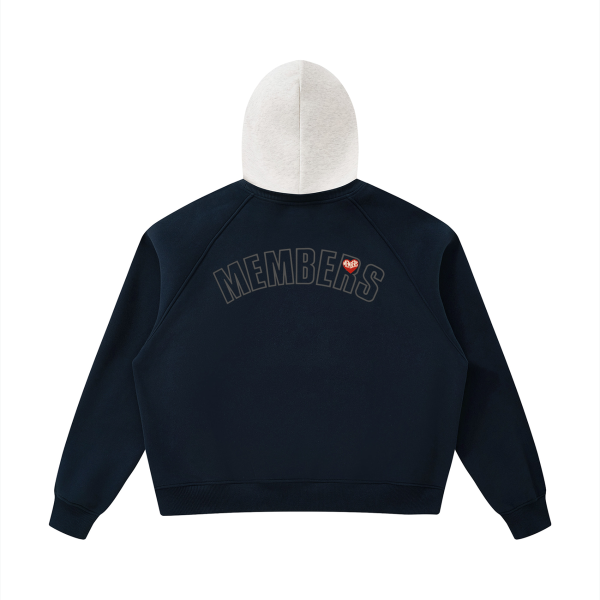 NAVY Raglan NAME TAG Hoodie