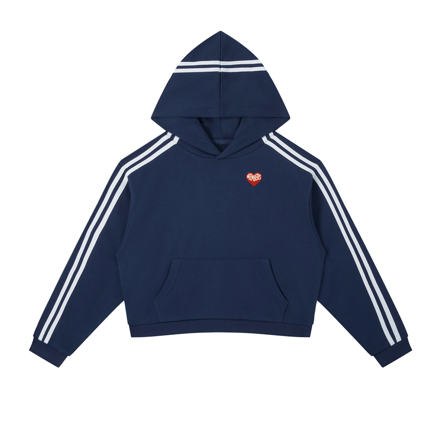 Women's Members Stripe Cropped Hoodie