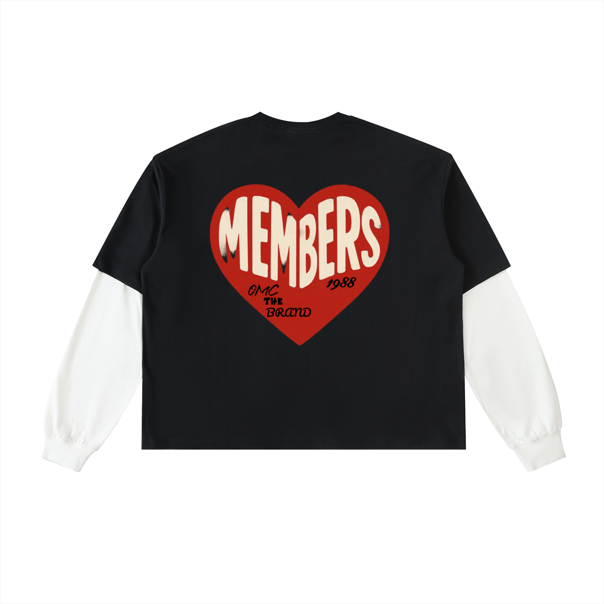 Red Hearts Layered T-Shirt