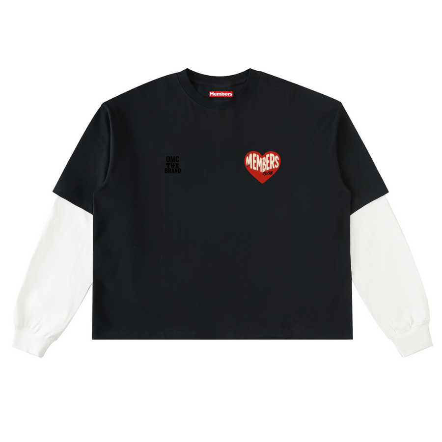 Red Hearts Layered T-Shirt