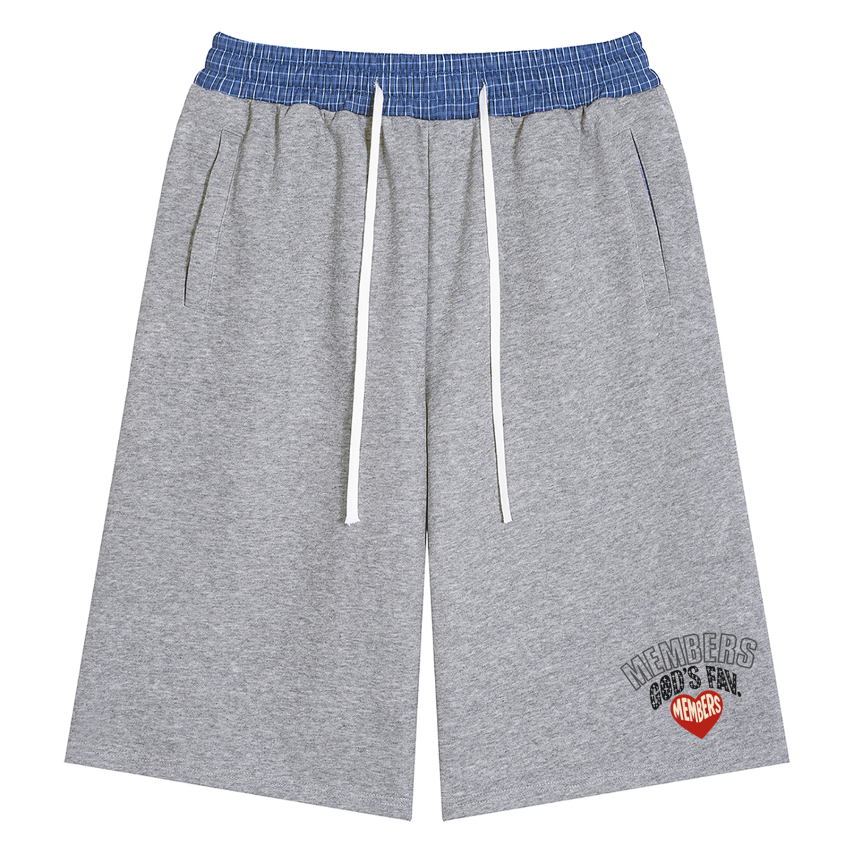 Plaid Waistband MEMBER Shorts