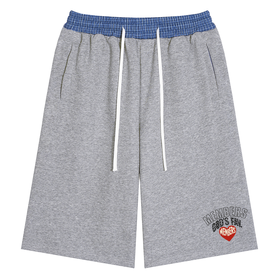 Plaid Waistband MEMBER Shorts