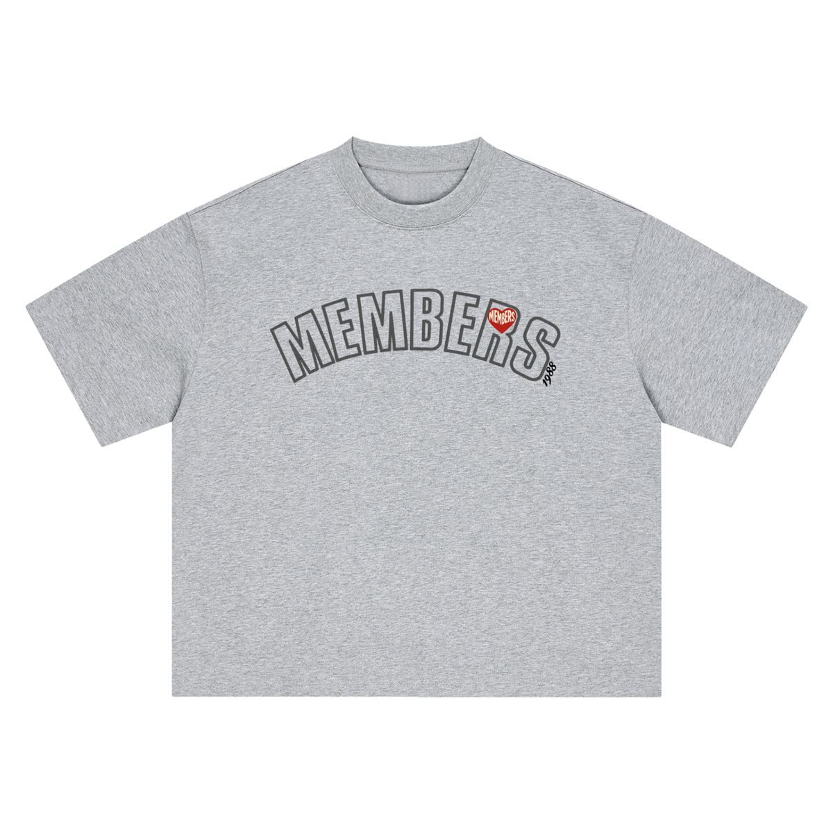 Boxy Oversized MEMBERS T-Shirt